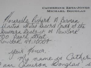 IMG_0488 Letter from Catherine Zeta-Jones