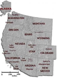 western u.s. map western u.s. map