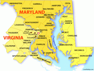 maryland map