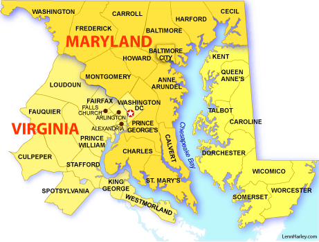 maryland map