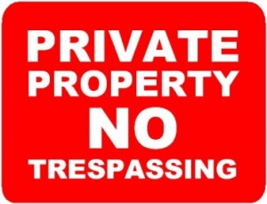 trespassing