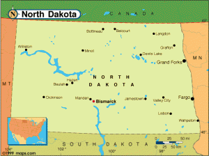 north dakota map