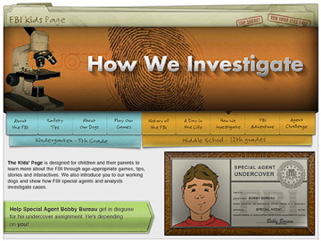 fbi kids page