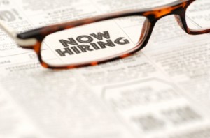 Now Hiring in glasses