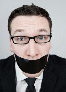 gagged journalist