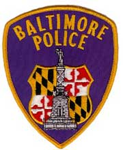 baltimore police badge