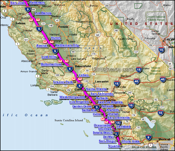 interstate_5_southern_california_map