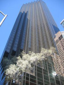 Trump Tower in New York City, via Wikipedia.