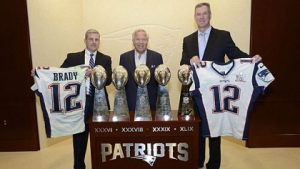 The FBI returns Tom Brady’s stolen Super Bowl jerseys to Gillette Stadium. Photo via FBI.
