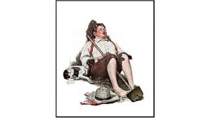 The stolen Norman Rockwell painting.