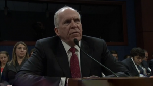 Former CIA Director John Brennan testifies during Tuesday's congressional hearing. Photo via U.S. Capitol.